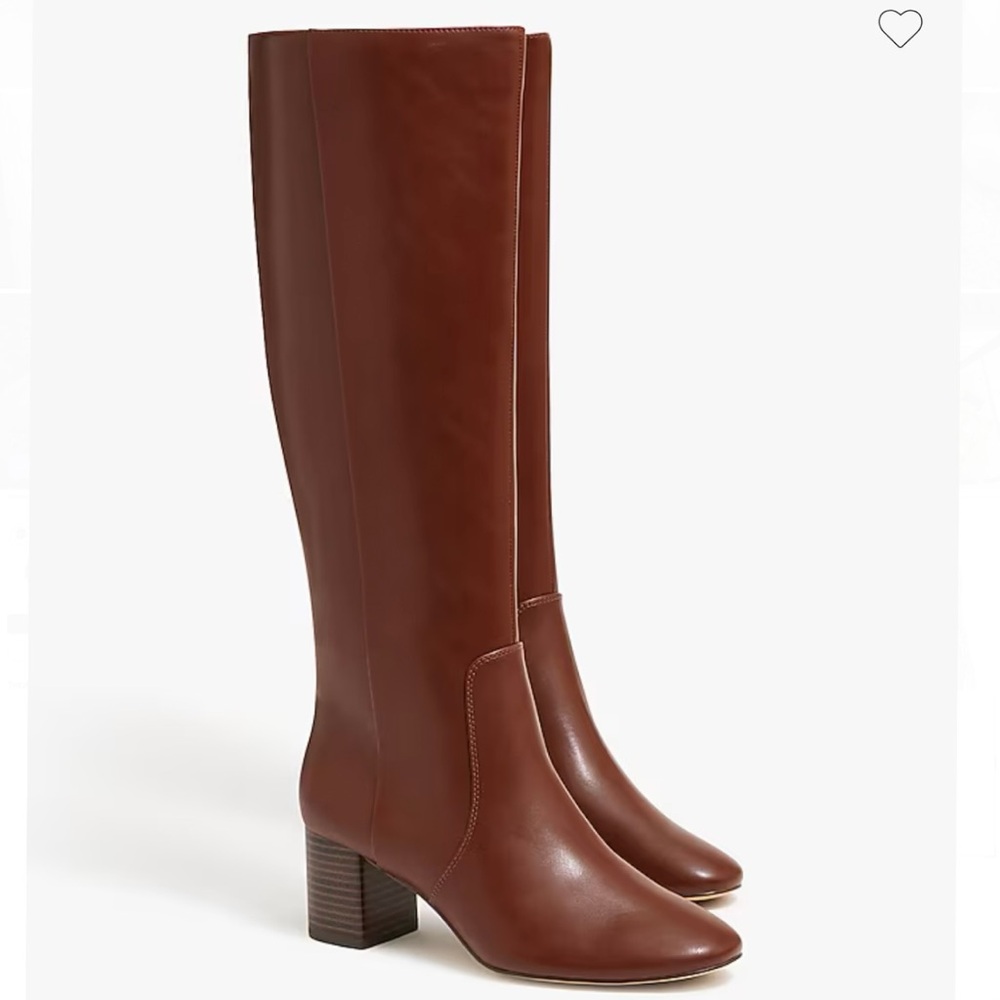 J. Crew Chestnut Heeled Boots